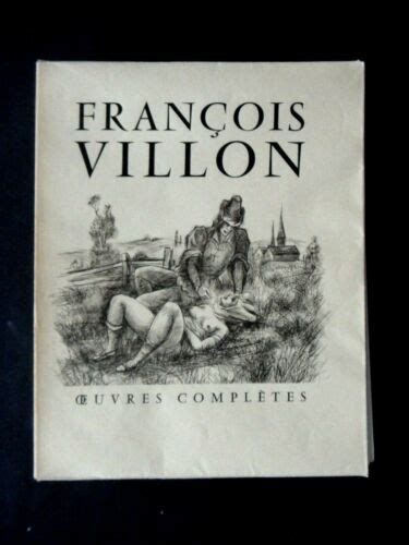 FRANCOIS VILLON ŒUVRES COMPLÈTES ILLUSTRATIONS ANDRÉ COLLOT 1955 eBay