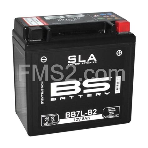 Batteria BS Modello SLA BB7L B2 RMS Per Maxi Scooter Mbk E Yamaha