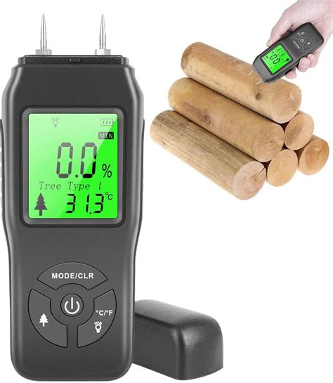 Bois Humidimètre Bois de Chauffage Testeur d humidité du Bois LCD