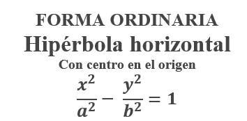 FORMAS ORDINARIA Y GENERAL DE LA ECUACIÓN DE LA HIPÉRBOLA CON CENTRO EN