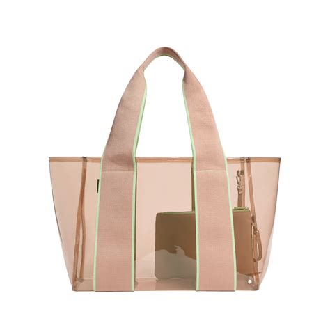 State Bags Wellington Cabana Tote Tpu Latte Beach Bag