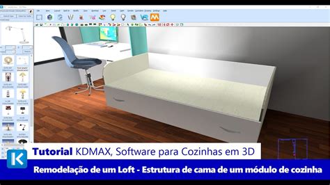 Remodela O De Um Loft No Kdmax Crie A Estrutura De Uma Cama A