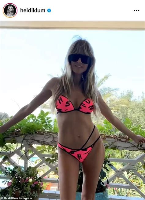 Heidi Klum Showcases Her Incredible Figure In 15 Different Bikinis