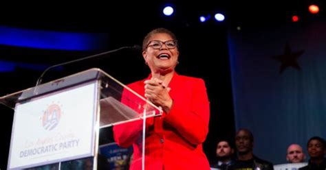 Karen Bass Becomes First Woman Elected As Mayor Of Los Angeles Portside