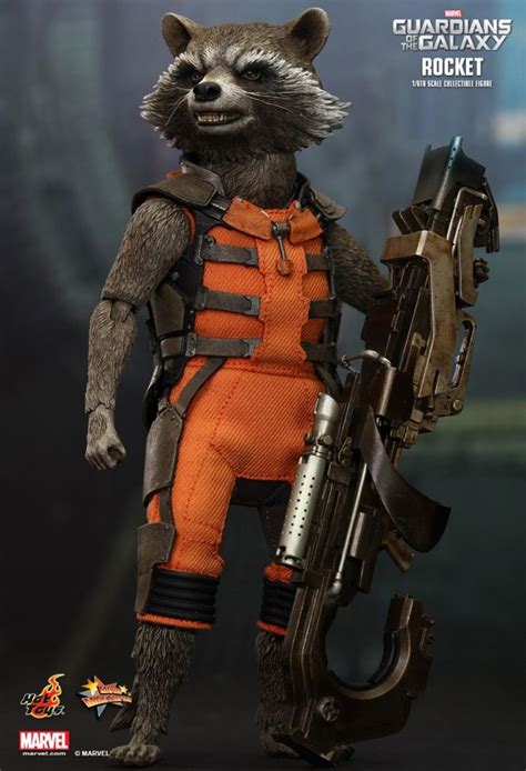 Rocket Raccoon Guardians Of The Galaxy Hot Toys 16th Scale