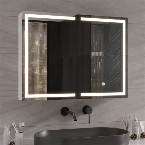 Amazon Hasuit Lighted Medicine Cabinet With Mirror Wall Mounted