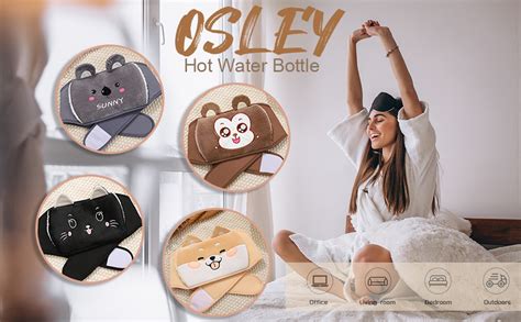 Wearable Hot Water Bottle Warm Pvc Hot Water Bottle Pouch With Soft Plush Hand Waist Warmer