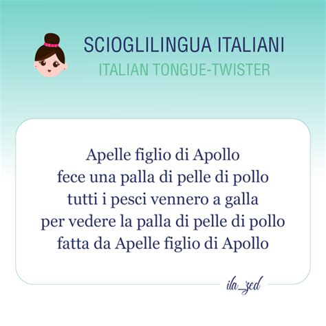 Tongue Twisters Italian Tongue Twisters Scioglilingua Challenge