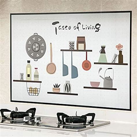 Oil Proof Wall Stickers Wallpaper Kitchen Backsplash Wall