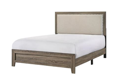 Milsie Grey King Upholstered Panel Bed Living Spaces