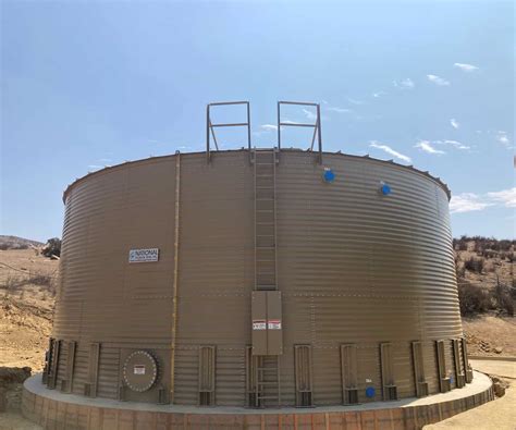 Gallon Welded Steel Water Storage Tank Complete Coating