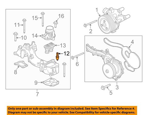 Ford Oem Coolant Temperature Sensor Ft Z A B Ebay