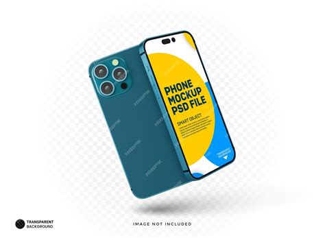 Plantilla De Maqueta De Pantalla De Teléfono Inteligente 3d Realista De Iphone 15 Pro Max En Psd