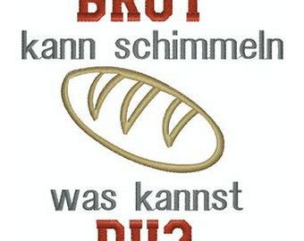 Stickdatei Brot Etsy De