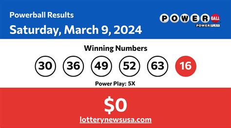 Powerball Results For 030924 Did Anyone Win The Powerball Jackpot