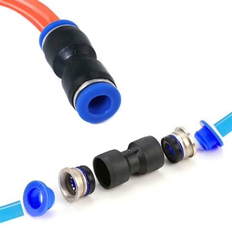 Nylon Pneumatic Straight Hose Tube Inline Push Fit Connector Air Line