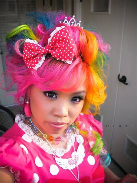 ☮ ★ Colorful Hair ☯★☮ Stylish Hair Rainbow Hair Perfect Hair