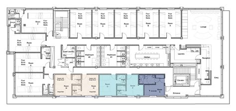 Hostel Design Floor Plan - floorplans.click