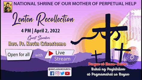 Baclaran Church Live Mass Saturday Of The Fourth Week Of Lent Youtube