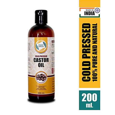 Buy Food Circle Cold Pressed Castor Oil 100 Pure And Natural Online At