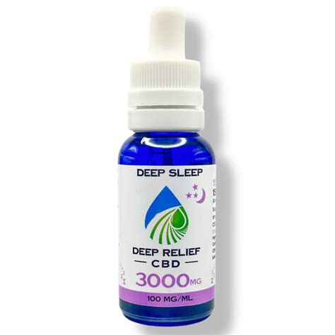 Cbd Deep Relief Deep Sleep Full Spectrum Tincture 3000mg30ml