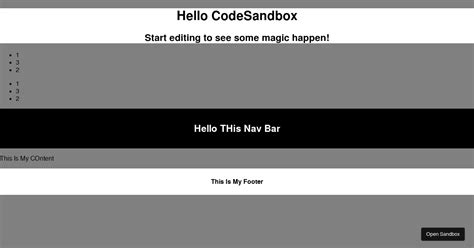 First React Project Codesandbox