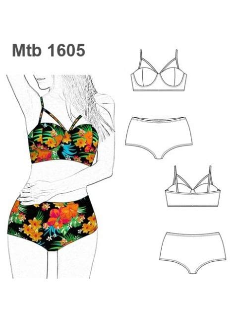 MOLDE TRAJE DE BAÑO BIKINI MUJER 1605