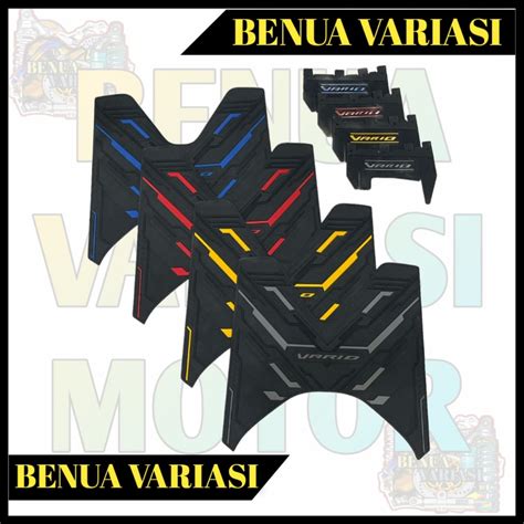 Jual PAKET 2 IN 1 KARPET ALAS PIJAKAN KAKI VARIO PLUS MUDFLAP CARBON