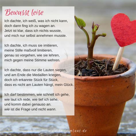 Bewusst Leise Gedicht Leise Im Laut Blog