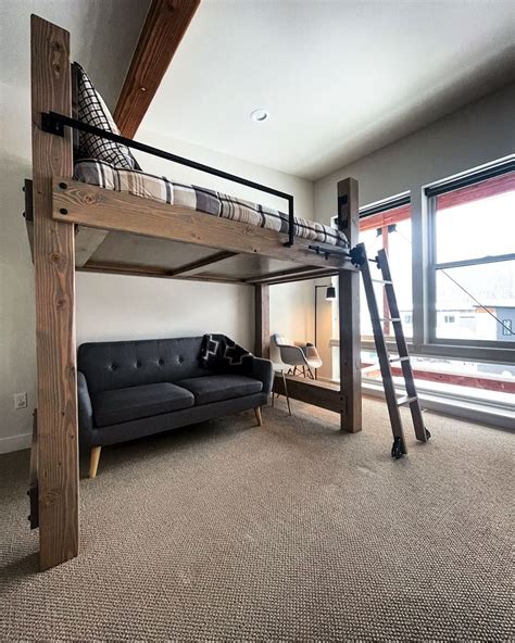 Full Loft Bed for Adults and Kids | Big Sky Bunks | Build a loft bed ...