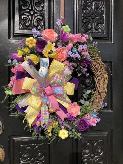 Easter Grapevine Wreath Etsy Easter Grapevine Wreath Wreaths