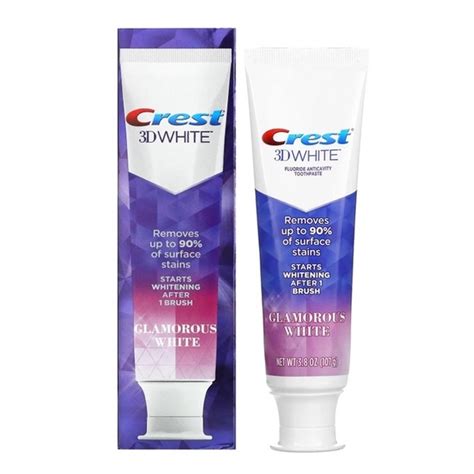 Crest D White Glamorous White Fluoride Anticavity Toothpaste G