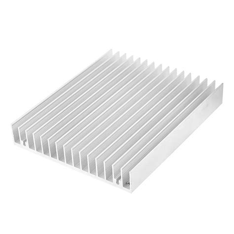 PROMOTION Silver Tone Aluminium Heat Diffuse Heat Sink Cooling Fin