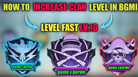 How To Increase Clan Level In Bgmi Bgmi Me Clan Level Kaise Badhaye Youtube