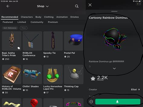 A Cartoony Rainbow Dominus..? | Roblox Forum