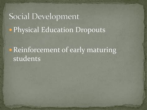 Adolescent Development In Physical Education Ppt Download