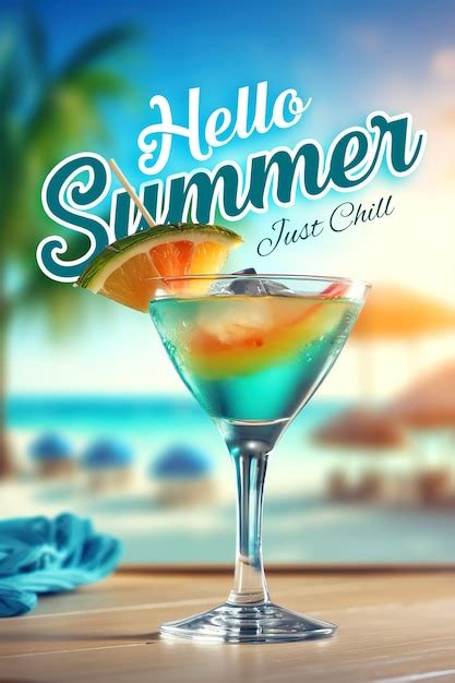 Premium Psd Sip Into Summer Bliss Refreshing Cocktails To Celebrate