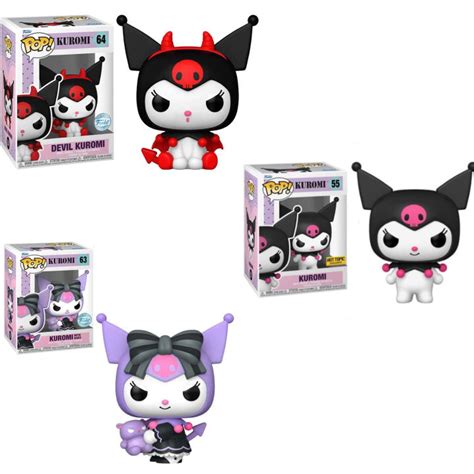 FUNKO POP Kuromi 55 Vinyl Figure Kuromi With Baku 63 64 Hot Topic