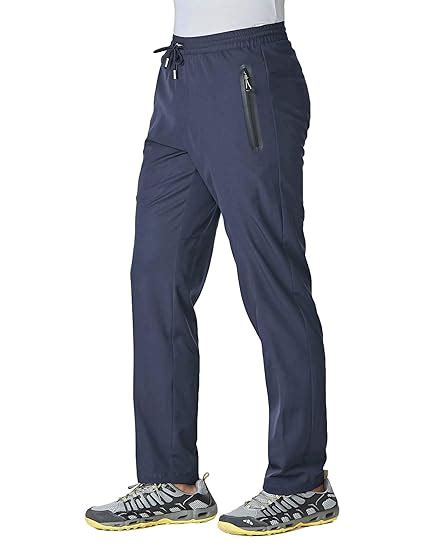 Buy MAGCOMSEN Workout Pants For Men With Zipper Pockets Gym Pants