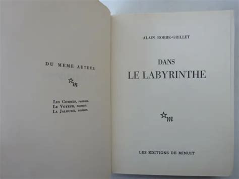 Robbe Grillet Alain Dans Le Labyrinthe E O Pur Fil Eur