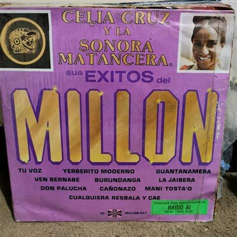 Disco Lp Celia Cruz Y La Sonora Matancera Exitos Dl Millon Mercadolibre