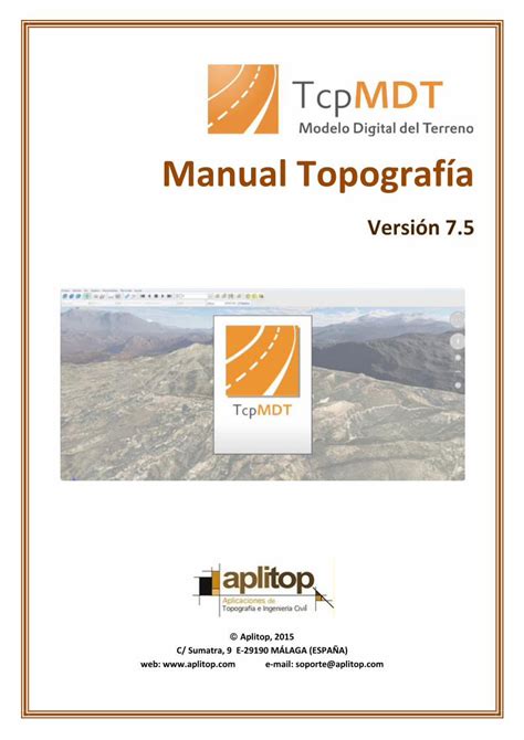 PDF Manual Topografía aplitop Creación de Informe y Fichero