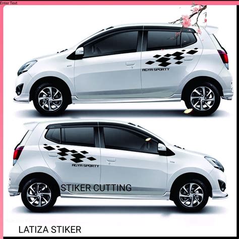 Jual CUTING STIKER MOBIL STIKER LIS STRIPING MOBIL Stiker Mobil Agya