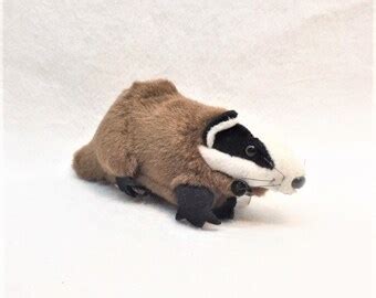 Plush badger | Etsy