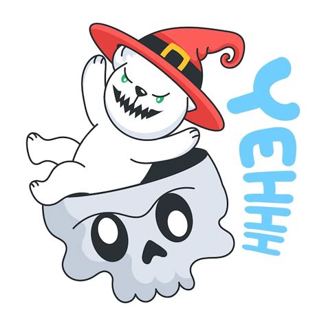 Premium Vector Check Out This Cute Wizard Bear Doodle Sticker