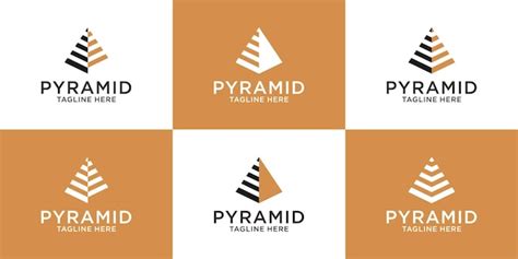 Premium Vector | Pyramid logo design simple icon vector illustration