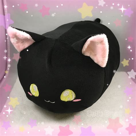 Black Cat Loaf Plushie Cutie Bunni