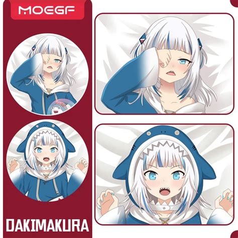 Gawr Gura Vtuber Anime Body Pillow Case Dakimakura Waifu Off