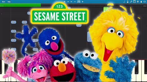 Sesame Street Theme Song Piano Tutorial Youtube