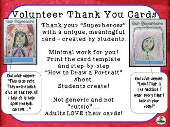 Volunteer Thank You Cards by GrowingRoots | Teachers Pay Teachers